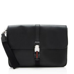Gucci Leather Web Business Document Case